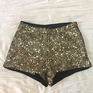 Gold Sequin dance/costume Shorts